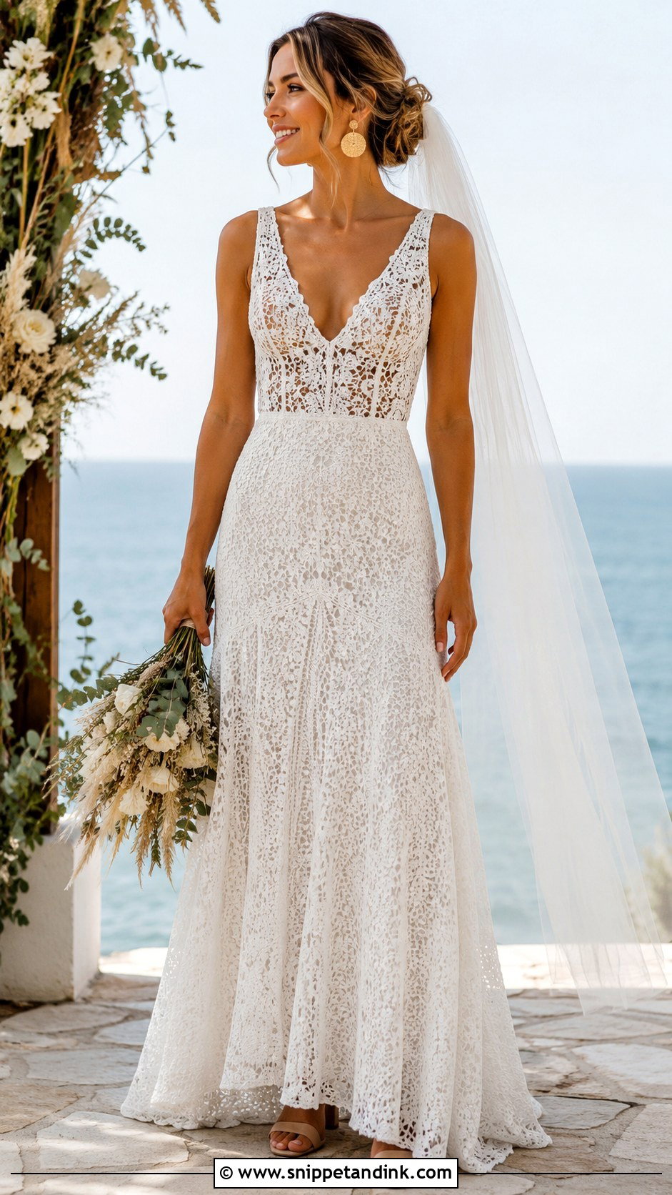 Crochet Lace Wedding Dress - Snippet and Ink - 20 Unique Wedding Dresses 2025