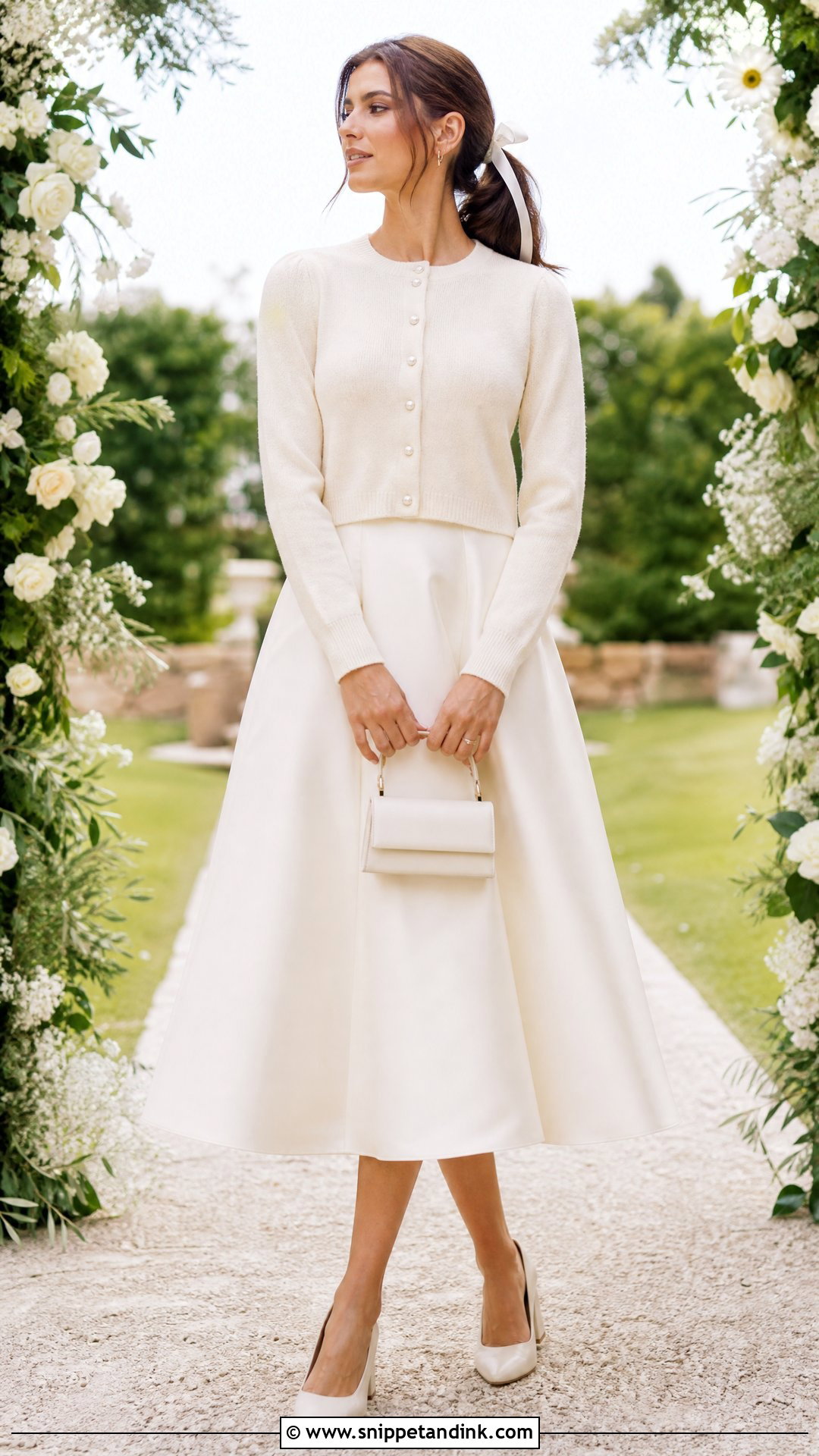 Cropped Cardigan Wedding Dress Cover - Snippet and Ink - 20 Wedding Dress Cover Ideas