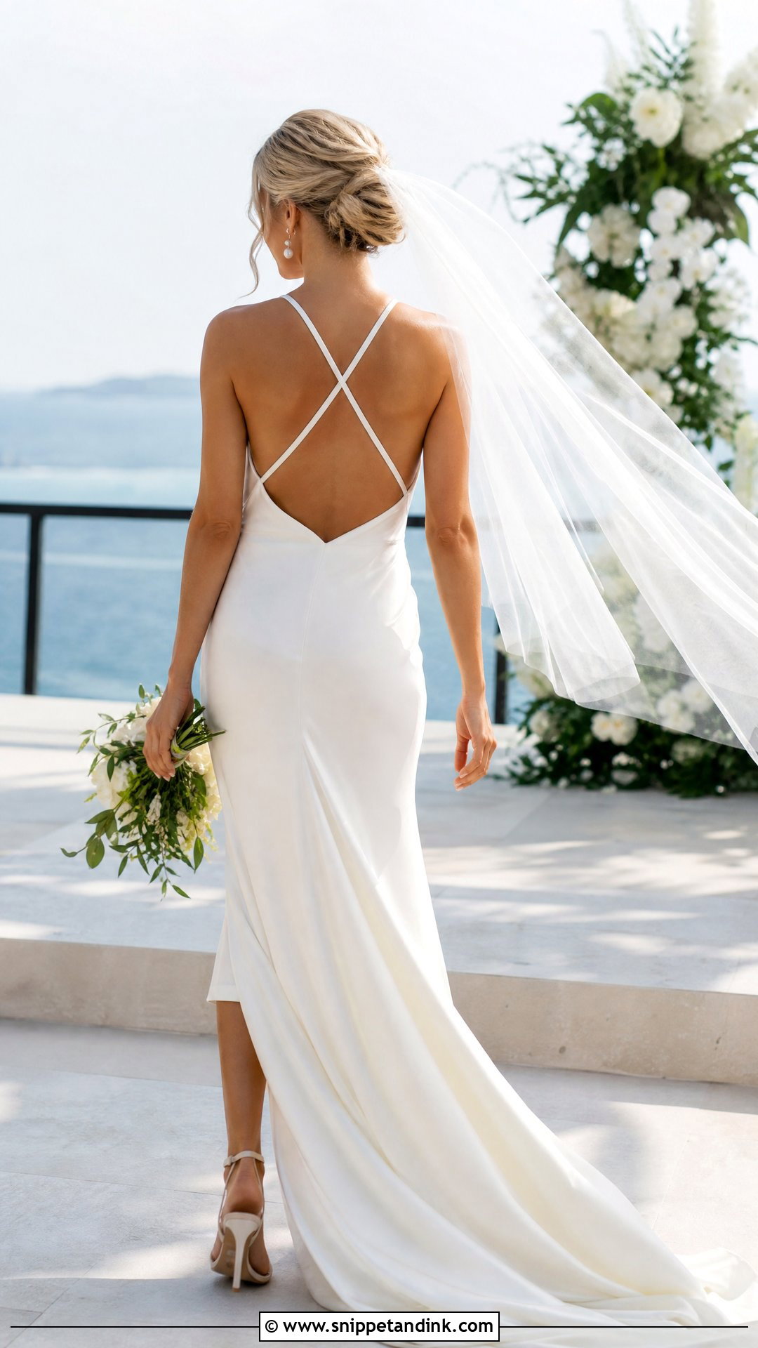 Cross Strap Back Wedding Dress - Snippet and Ink - 25 Back of Wedding Dress Ideas