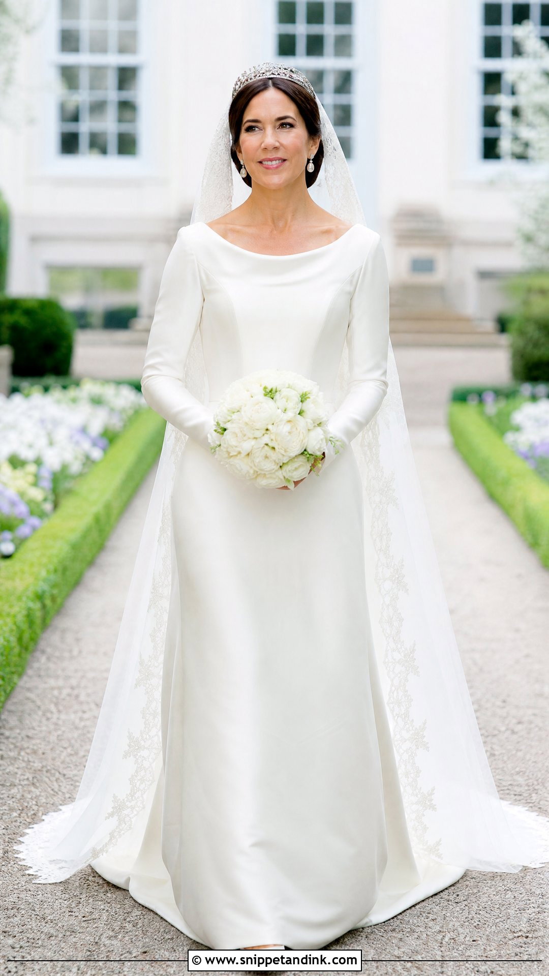 Crown Princess Mary Royal Wedding Gown - Snippet and Ink - 25 Royal Wedding Gowns