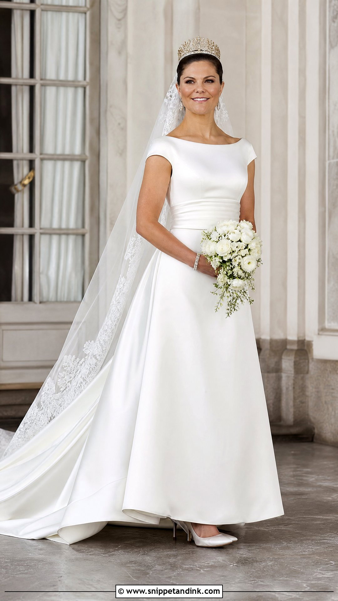 Crown Princess Victoria Royal Wedding Gown - Snippet and Ink - 25 Royal Wedding Gowns
