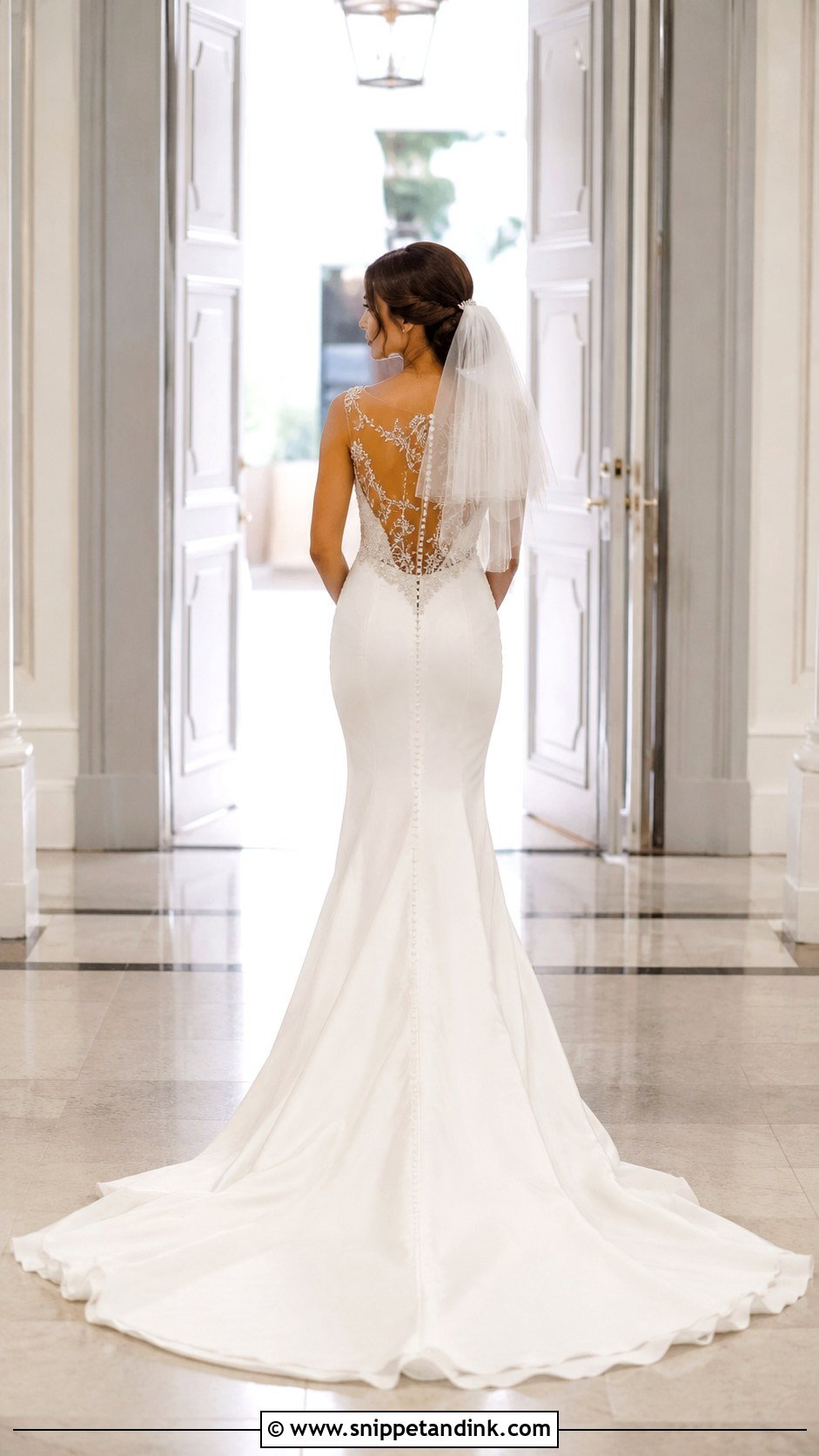 Crystal Back Wedding Dress - Snippet and Ink - 25 Crystal Wedding Dresses