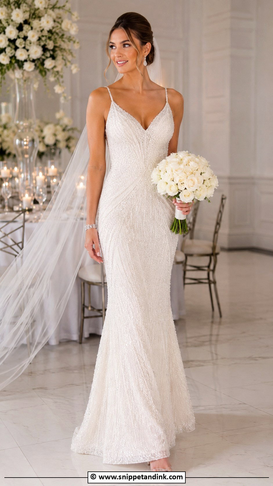 Crystal Beaded Wedding Dress - Snippet and Ink - 30 Mystical Wedding Dress Ideas