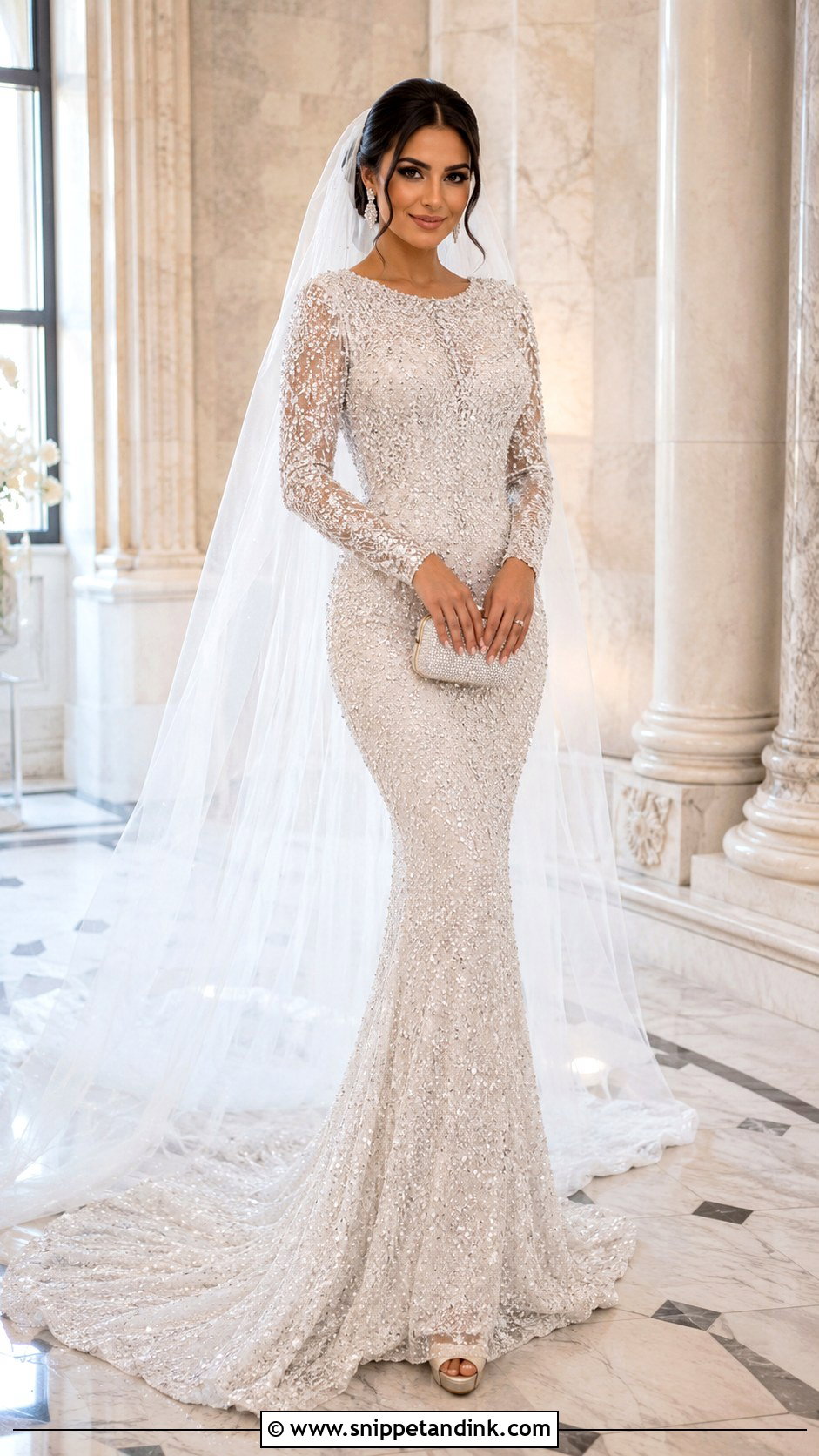 Crystal Beaded Wedding Dress - Snippet and Ink - 25 Crystal Wedding Dresses