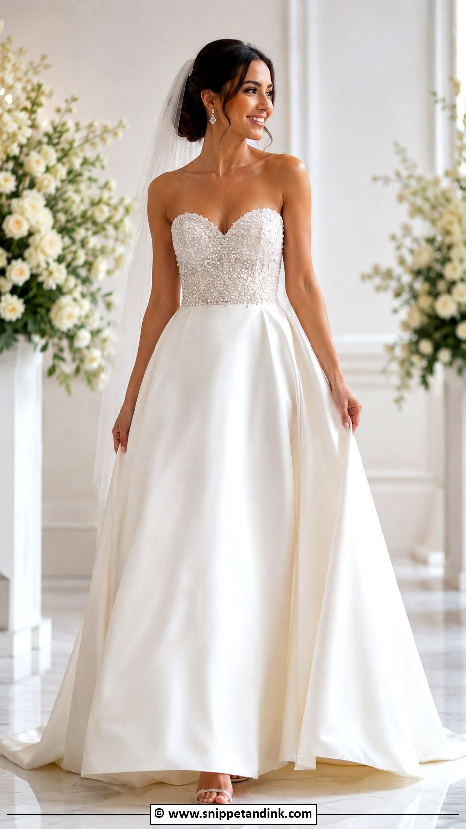 Crystal Bodice Wedding Dress - Snippet and Ink - 25 Glam Wedding Dress Ideas