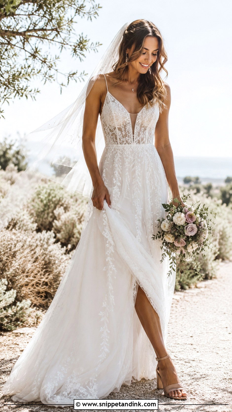 Crystal Boho Wedding Dress - Snippet and Ink - 25 Crystal Wedding Dresses