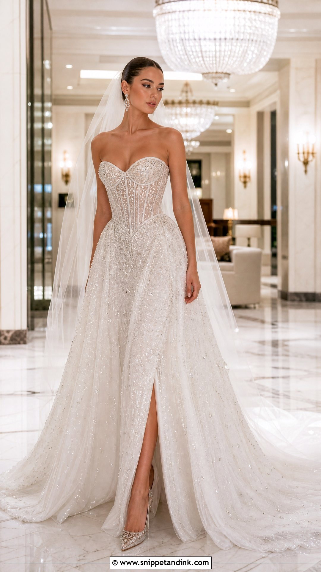 Crystal Corset Wedding Dress - Snippet and Ink - 20 Over the Top Wedding Dress Ideas