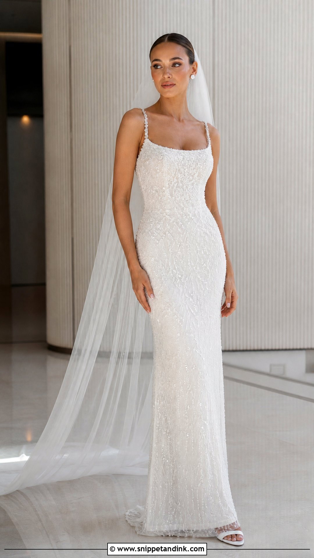 Crystal Embellished Wedding Dress - Snippet and Ink - 25 Embellished Wedding Dress Ideas