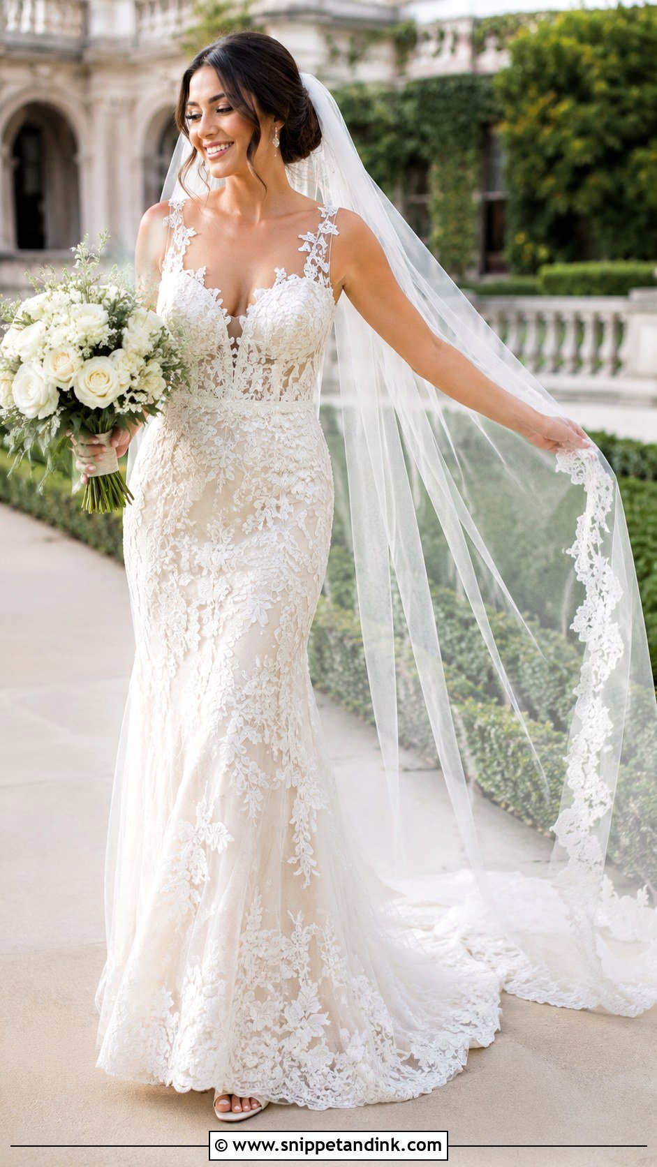 Crystal Lace Wedding Dress - Snippet and Ink - 25 Crystal Wedding Dresses
