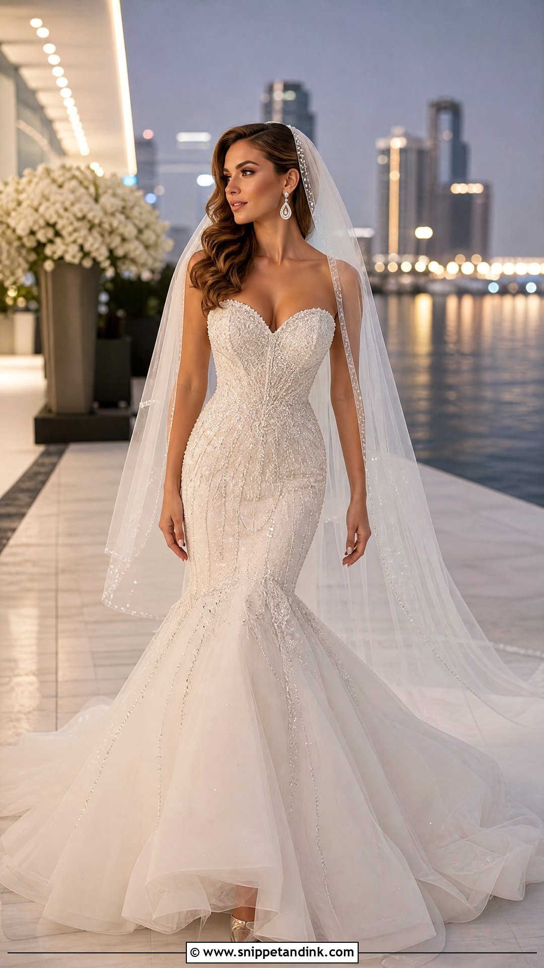 Crystal Mermaid Wedding Dress - Snippet and Ink - 20 Wedding Dress with Diamonds Ideas