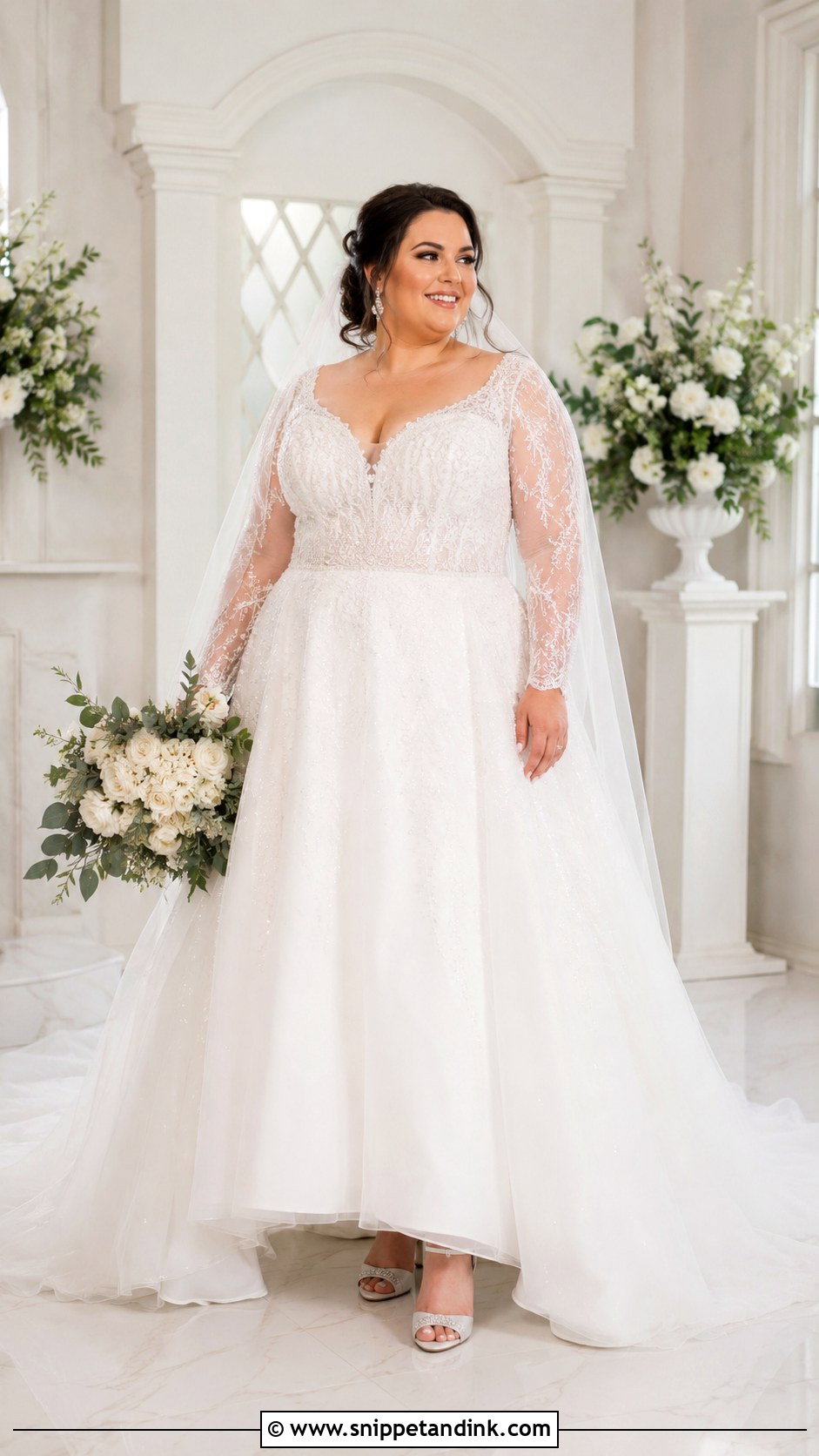 Crystal Plus Size Wedding Dress - Snippet and Ink - 25 Crystal Wedding Dresses
