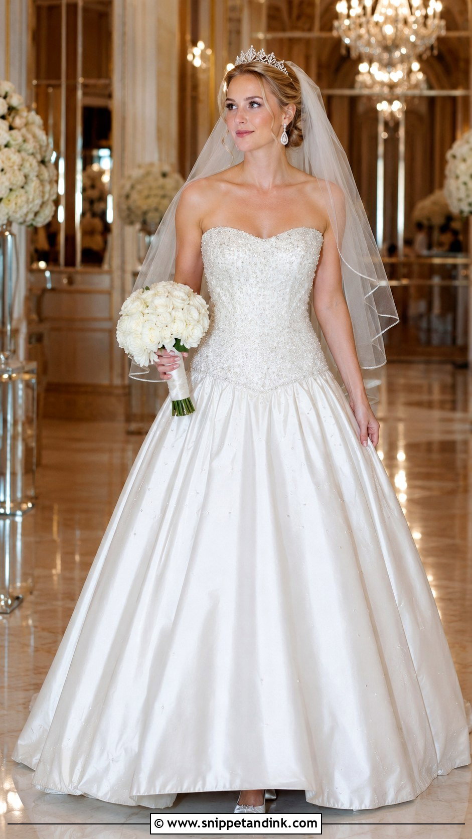 Crystal Princess Wedding Dress - Snippet and Ink - 20 2000s Wedding Dresses