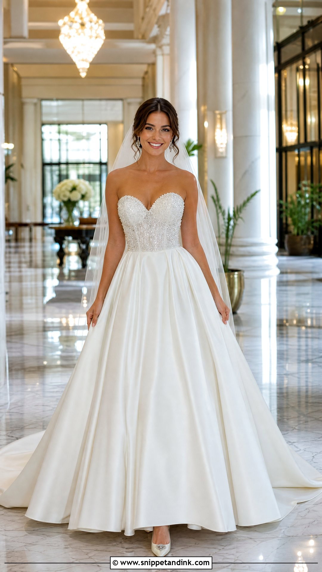 Crystal Strapless Wedding Dress - Snippet and Ink - 20 Wedding Dress Crystals Ideas