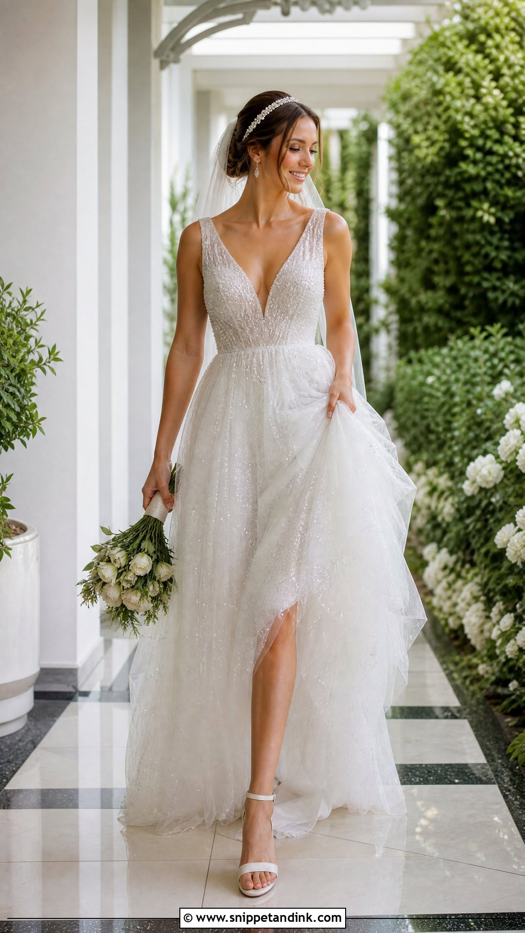 Crystal Tulle Wedding Dress - Snippet and Ink - 20 Wedding Dress Crystals Ideas