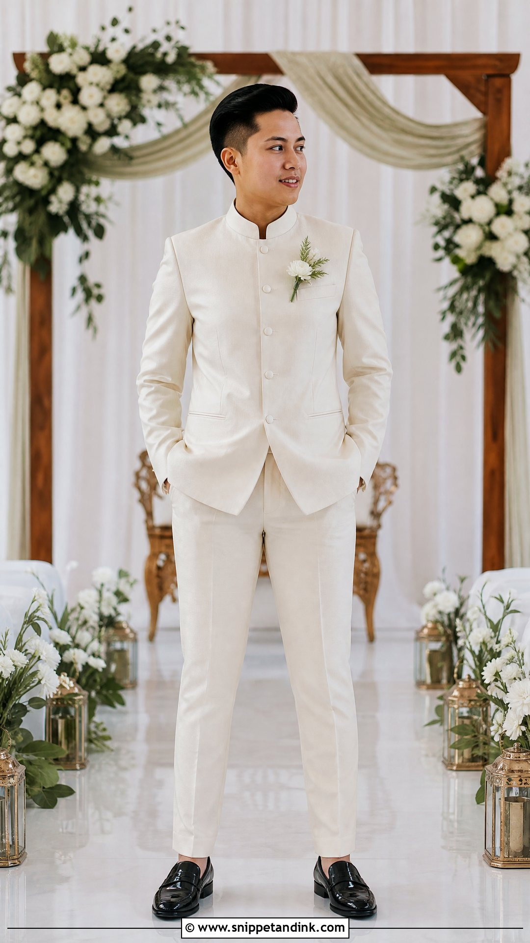 Cultural Suit Bride Outfit - Snippet and Ink - 25 Masc Bride Wedding Outfits