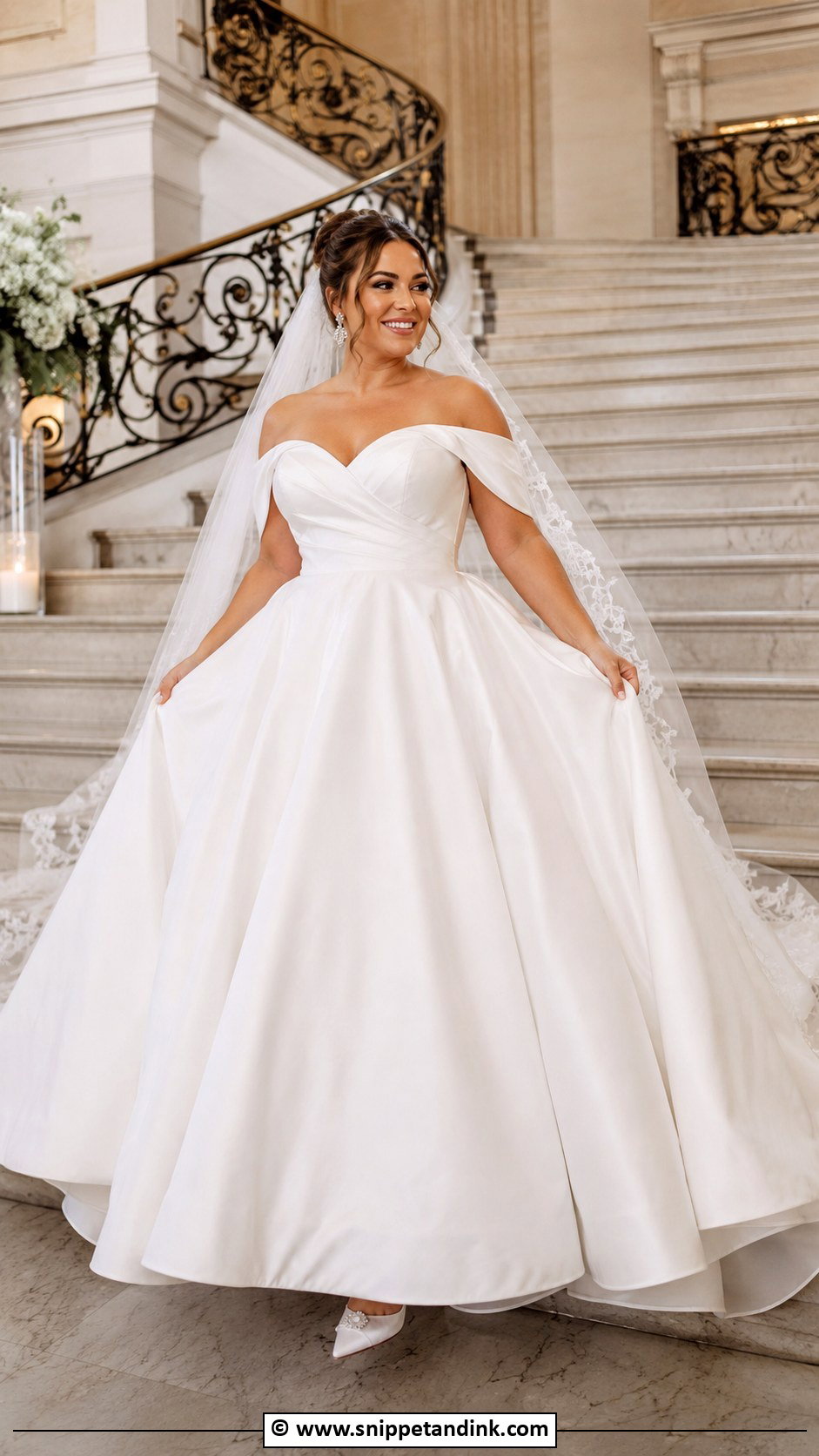 Curvy Bride Ball Gown Wedding Dress - Snippet and Ink - 25 Curvy Bride Dress Ideas