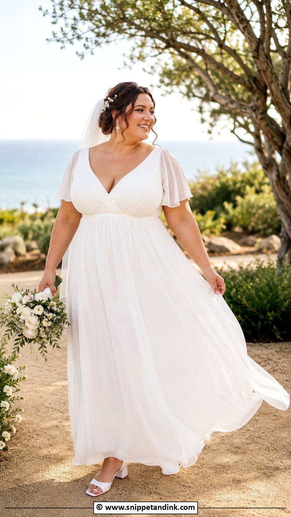 Curvy Bride Empire Waist Wedding Dress - Snippet and Ink - 25 Curvy Bride Dress Ideas