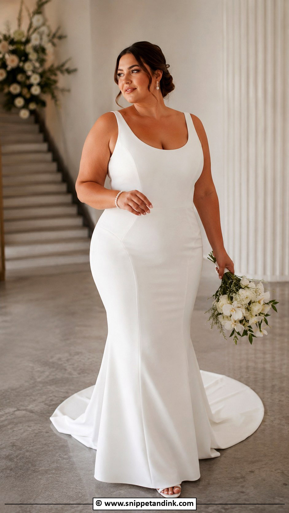 Curvy Bride Fit And Flare Wedding Dress - Snippet and Ink - 25 Curvy Bride Dress Ideas