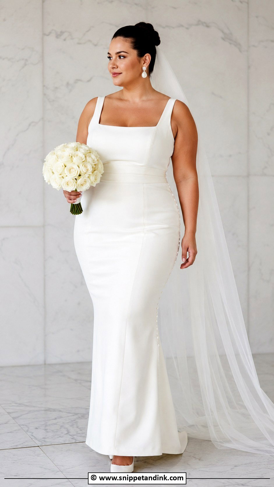 Curvy Bride Simple Wedding Dress - Snippet and Ink - 25 Curvy Bride Dress Ideas