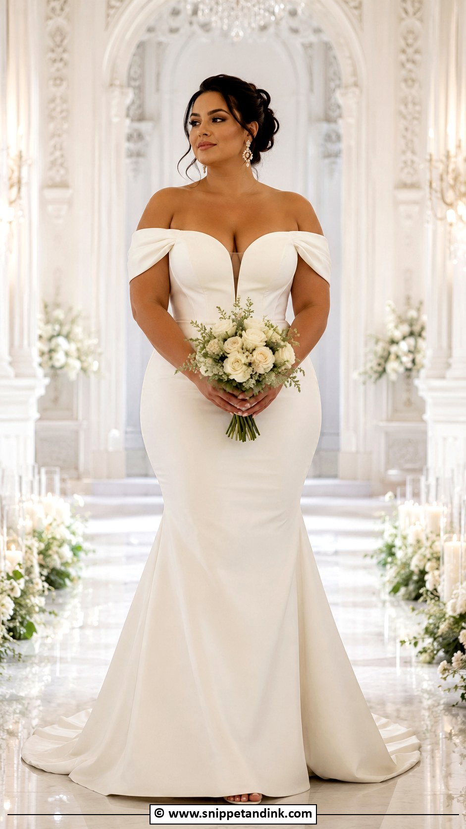 Curvy Mermaid Wedding Dress - Snippet and Ink - 35 Mermaid Wedding Dresses