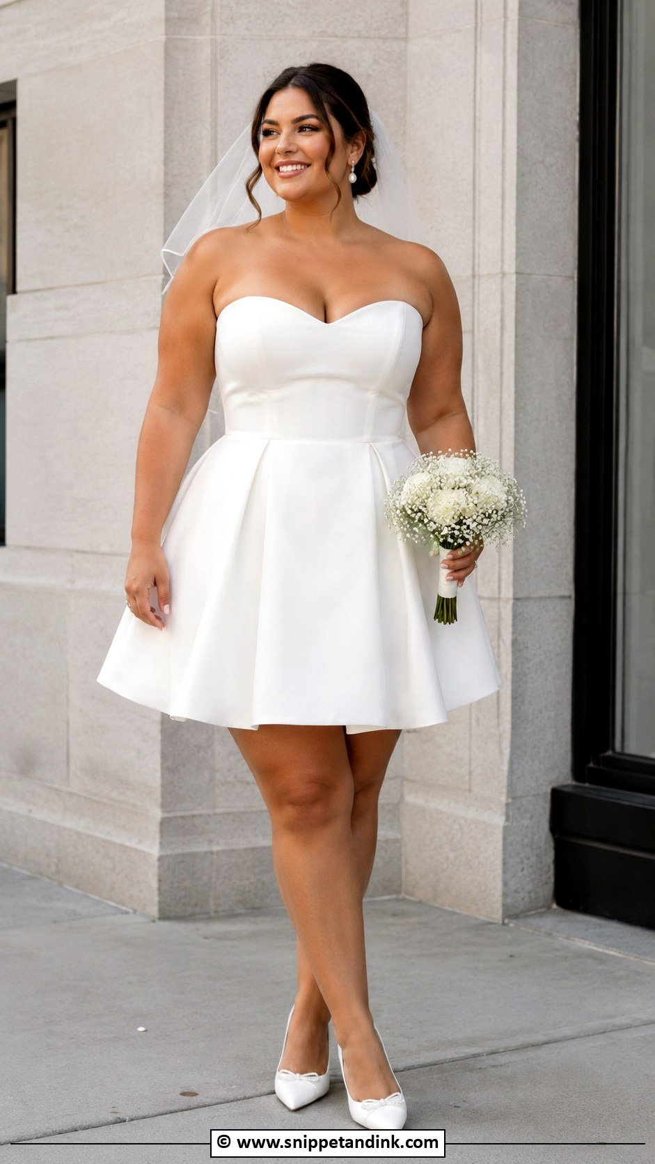 Curvy Short Wedding Dress - Snippet and Ink - 30 Curvy Wedding Dress Ideas