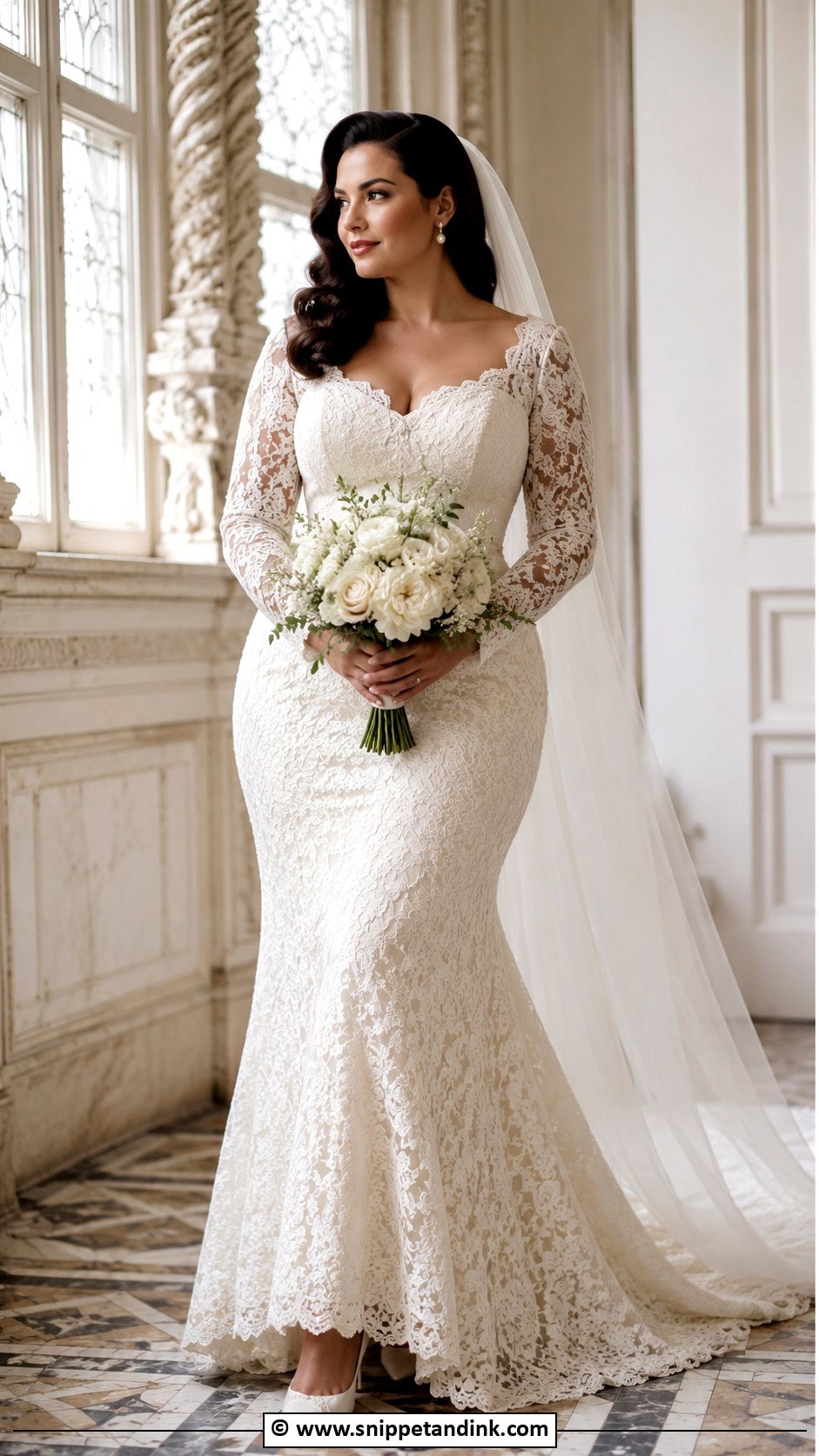 Curvy Vintage Wedding Dress - Snippet and Ink - 30 Curvy Wedding Dress Ideas