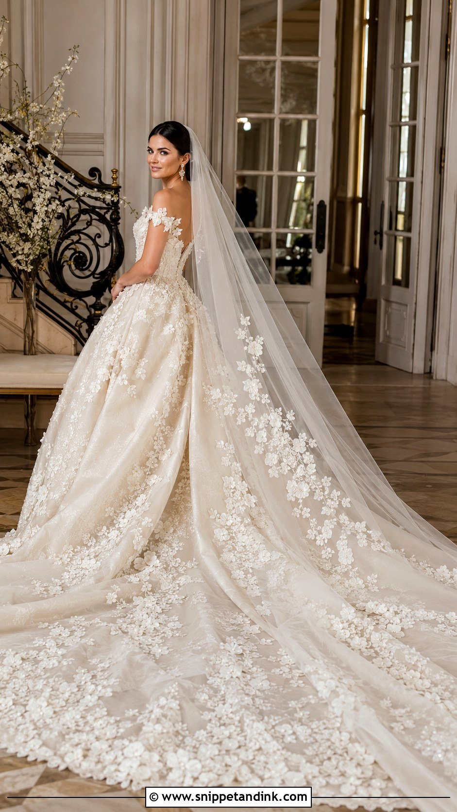 Custom Couture Wedding Dress With Statement Train - Snippet and Ink - 20 Expensive Wedding Dresses