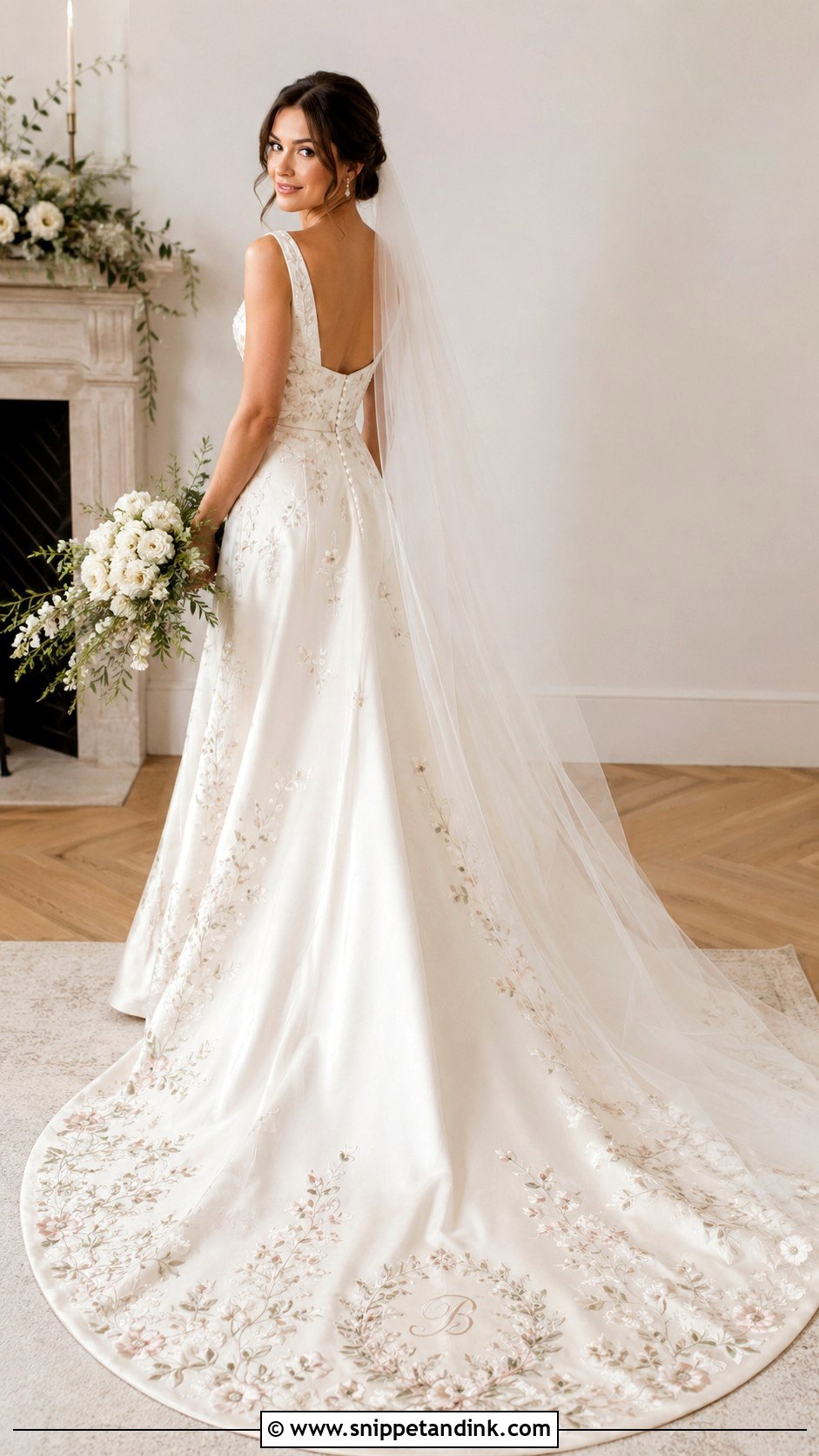 Custom Embroidery Wedding Dress - Snippet and Ink - 25 Embroidery Wedding Dress Ideas