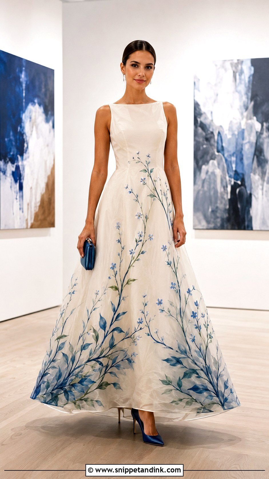 Custom Hand Painted Gown - Snippet and Ink - 20 Custom Gown Ideas