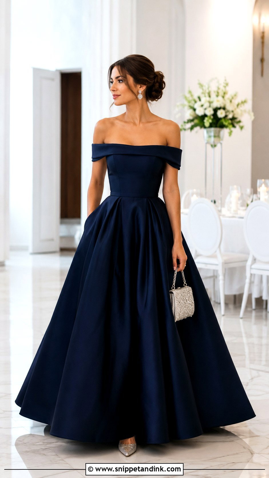 Custom Off Shoulder Ball Gown - Snippet and Ink - 20 Custom Gown Ideas