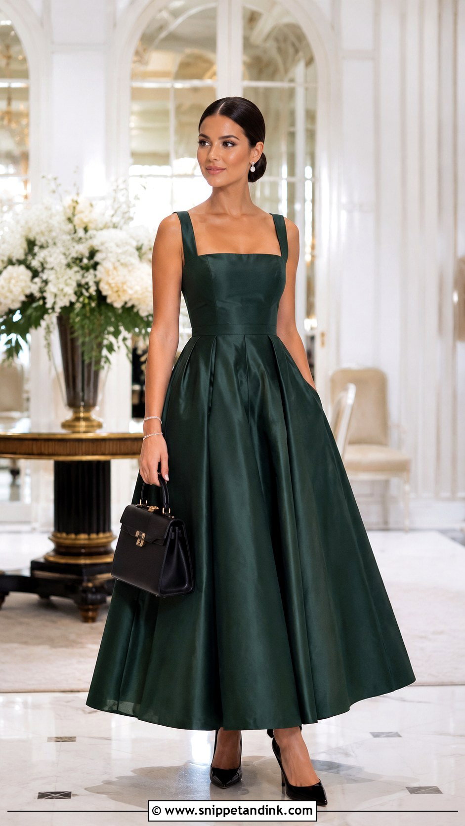 Custom Square Neck Gown - Snippet and Ink - 20 Custom Gown Ideas