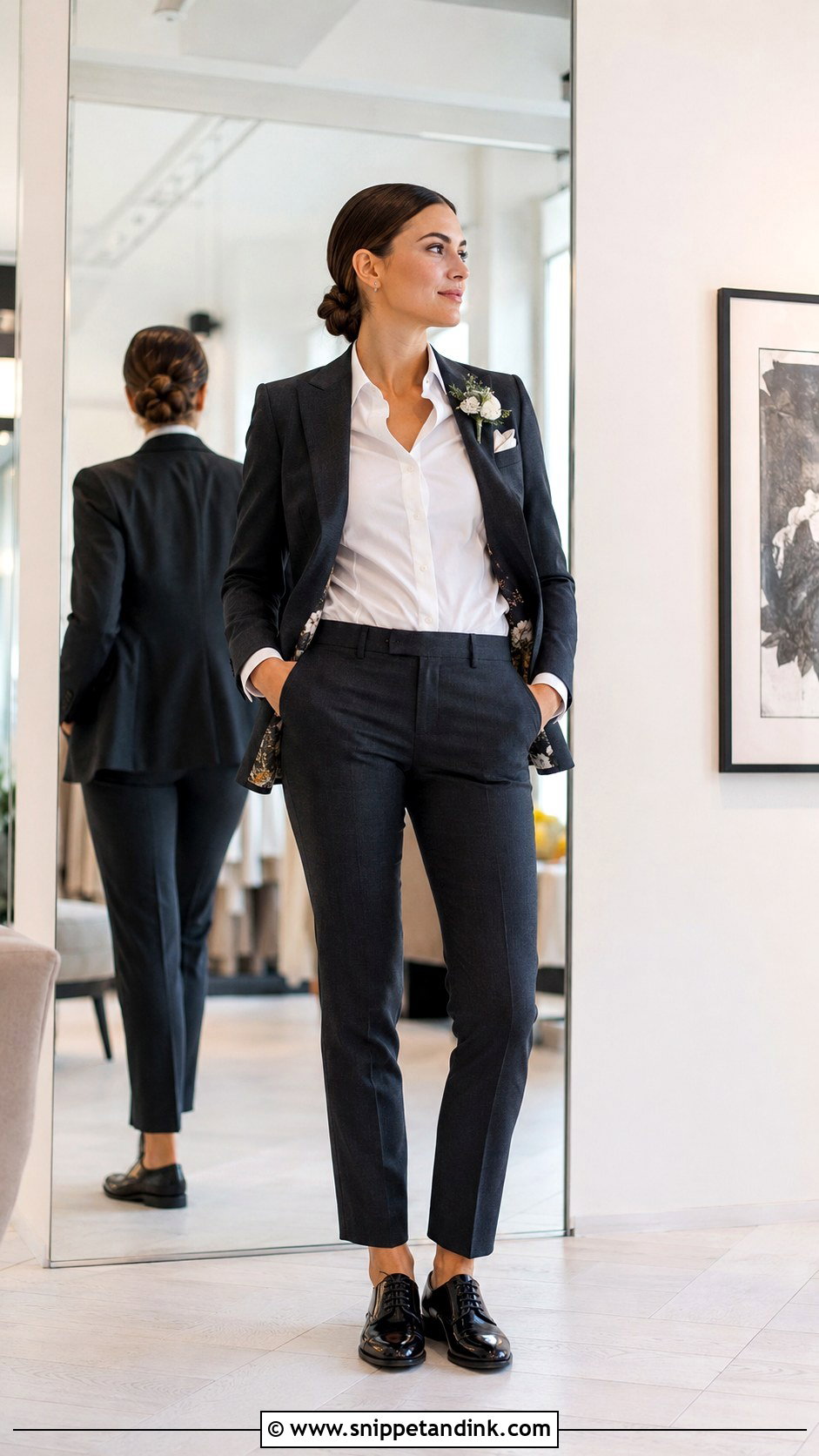 Custom Tailored Wedding Suit - Snippet and Ink - 25 Lesbian Wedding Suit Ideas