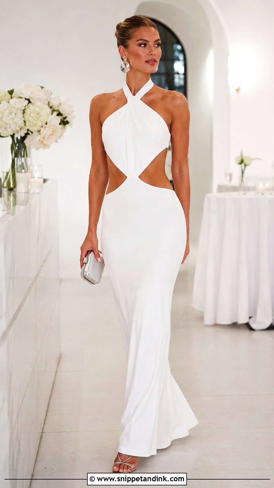 Cutout Maxi Hen Party Dress - Snippet and Ink - 20 Hen Party Dress Ideas