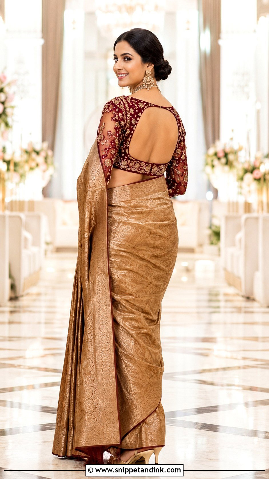 Cutwork Bridal Blouse - Snippet and Ink - 20 Brides Wedding Blouse Designs