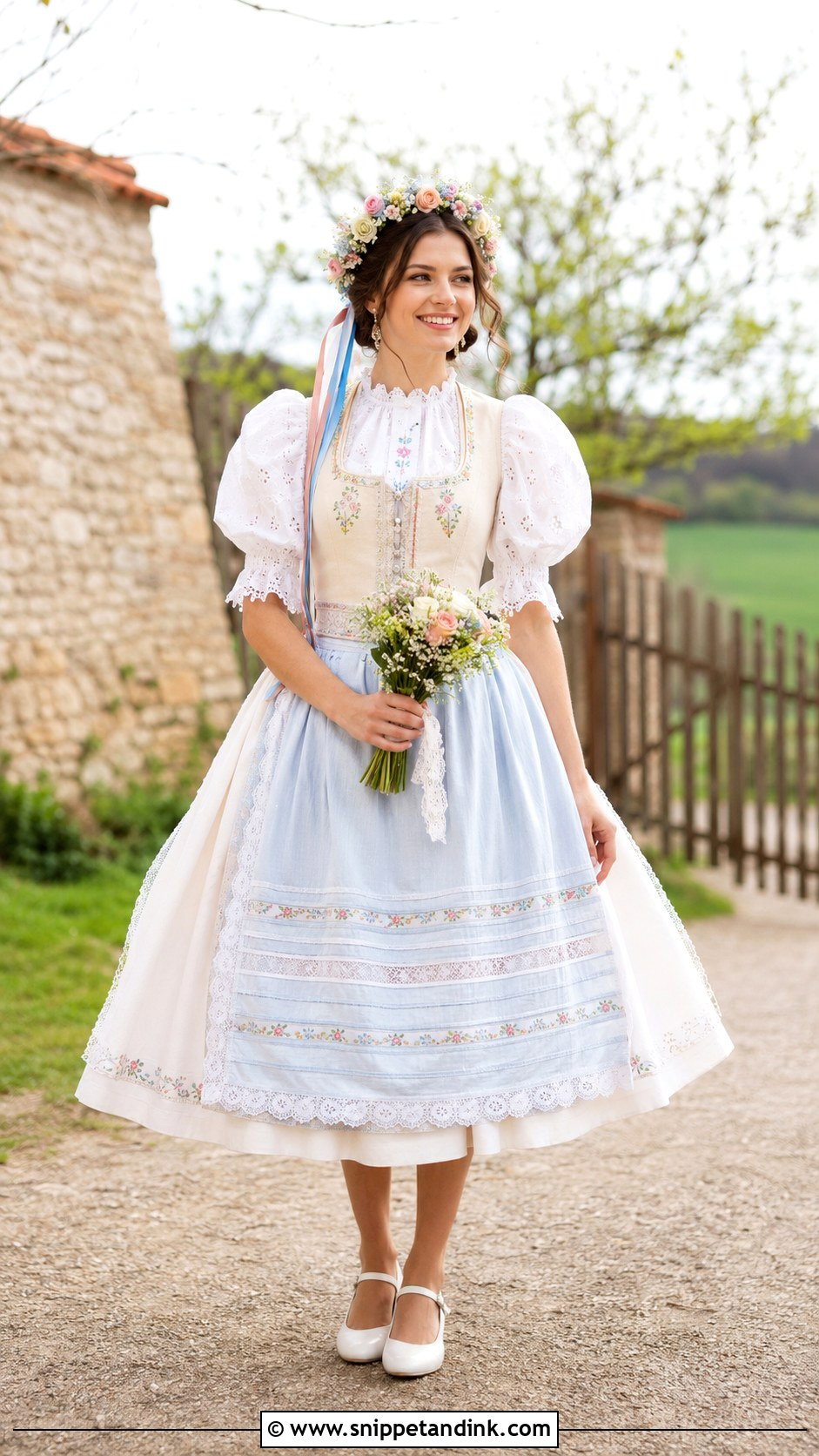 Czech Folk Wedding Dress - Snippet and Ink - 20 Slavic Wedding Dress Ideas