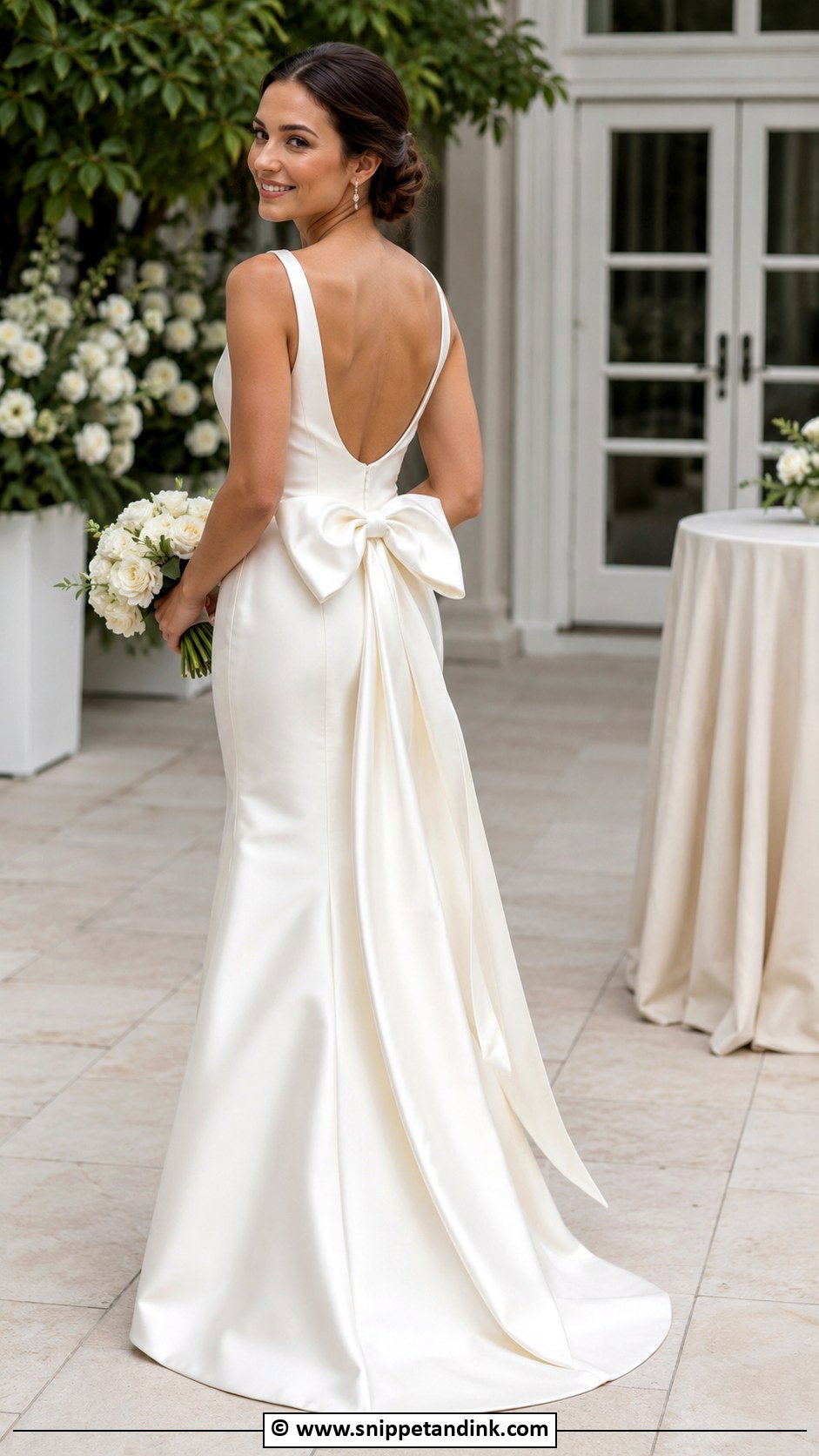 DIY Bow Back Wedding Dress - Snippet and Ink - 25 Diy Wedding Dress Ideas