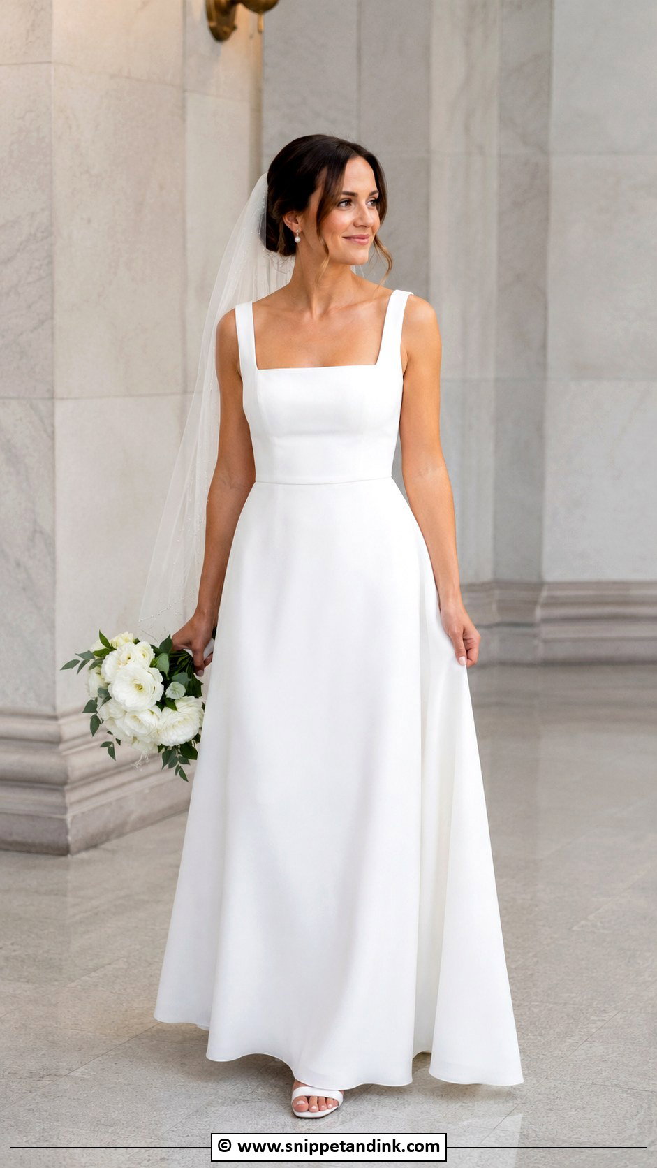 DIY Square Neck Wedding Dress - Snippet and Ink - 25 Diy Wedding Dress Ideas