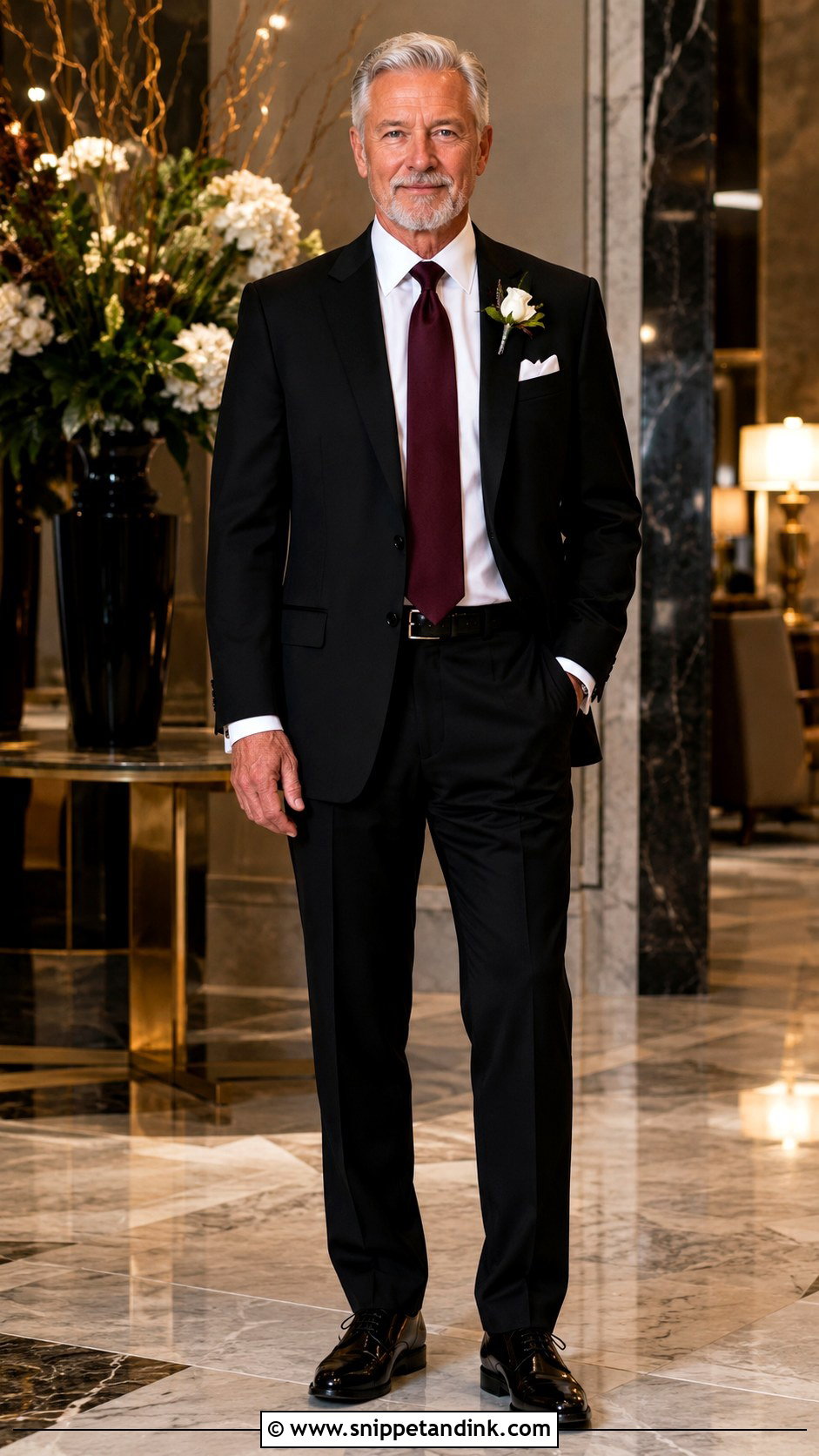 Dad of the Bride Classic Black Suit - Snippet and Ink - 20 Dad of the Bride Outfit Ideas