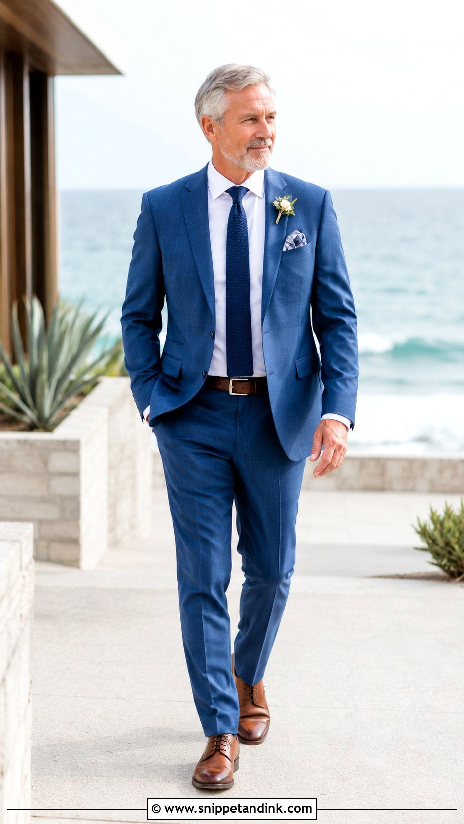 Dad of the Bride Medium Blue Suit - Snippet and Ink - 20 Dad of the Bride Outfit Ideas