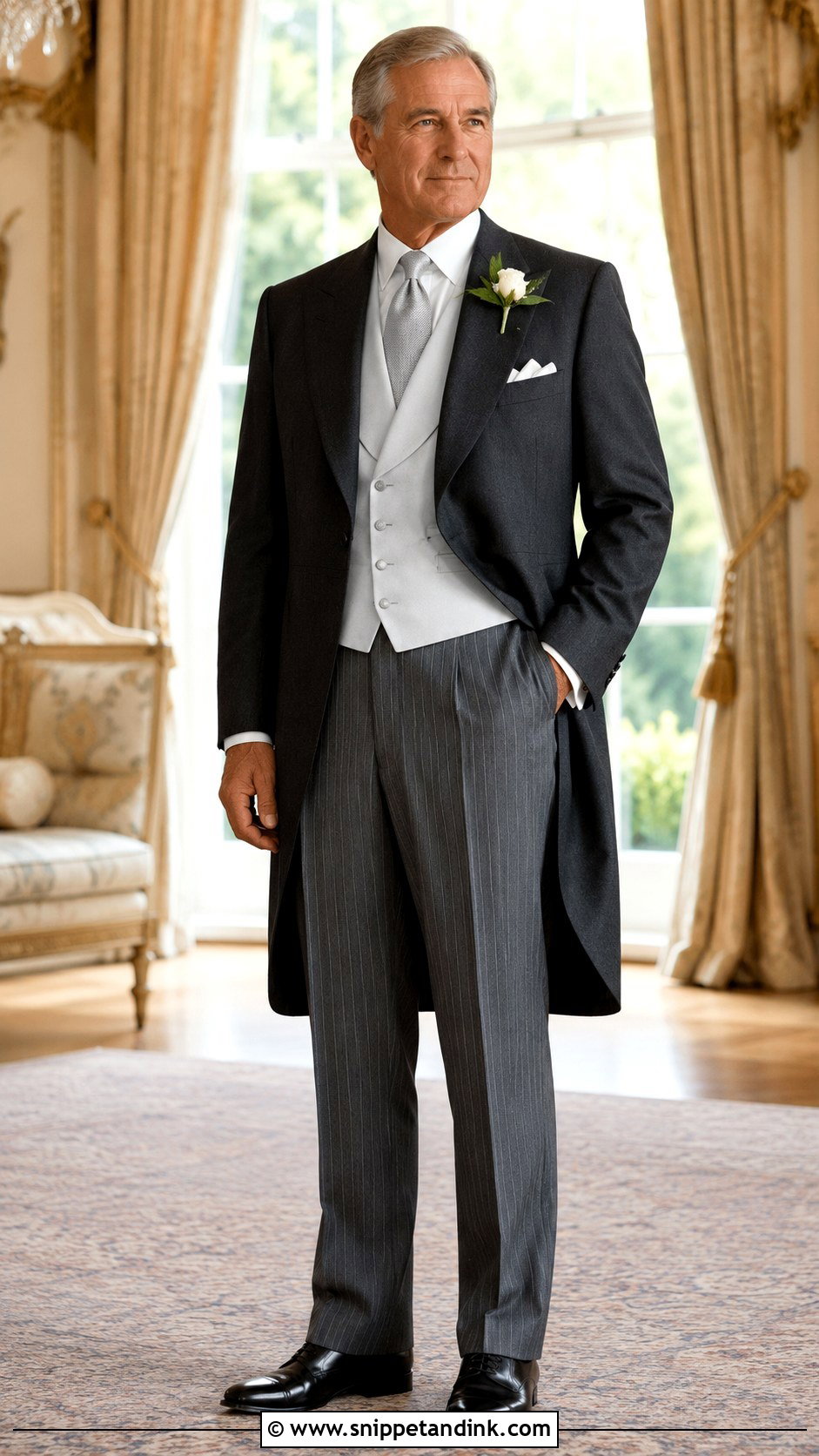 Dad of the Bride Traditional Morning Suit - Snippet and Ink - 20 Dad of the Bride Outfit Ideas