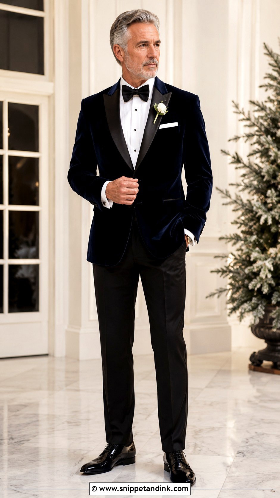 Dad of the Bride Velvet Dinner Jacket - Snippet and Ink - 20 Dad of the Bride Outfit Ideas