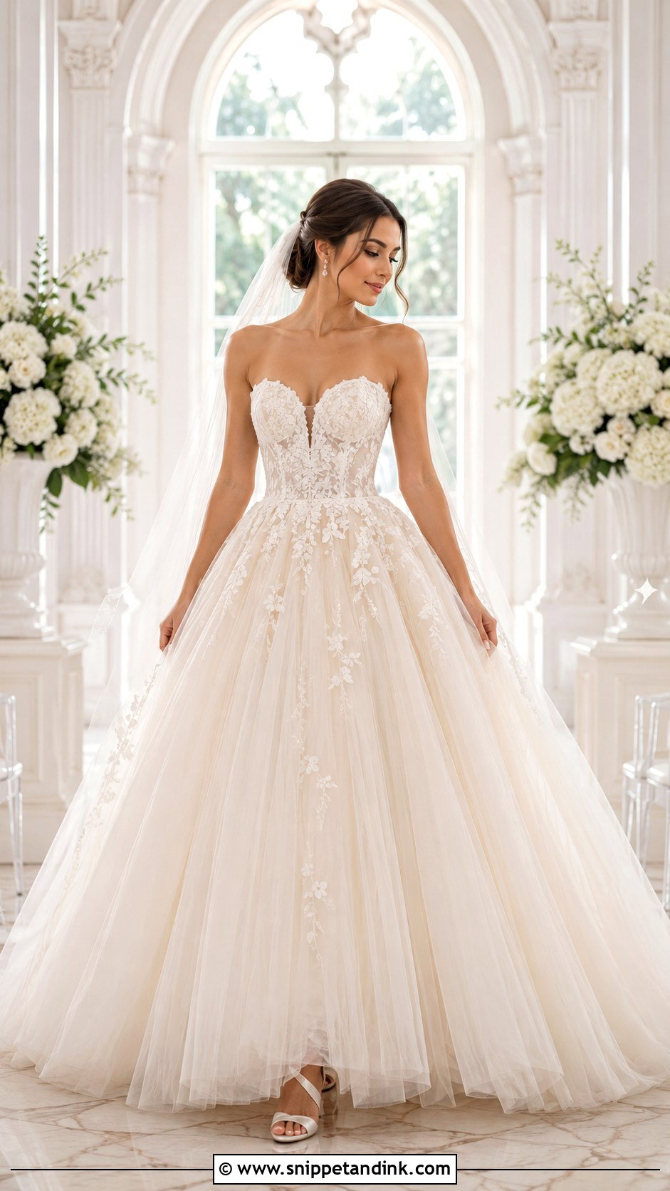 Dainty Ball Gown Wedding Dress - Snippet and Ink - 30 Dainty Wedding Dress Ideas