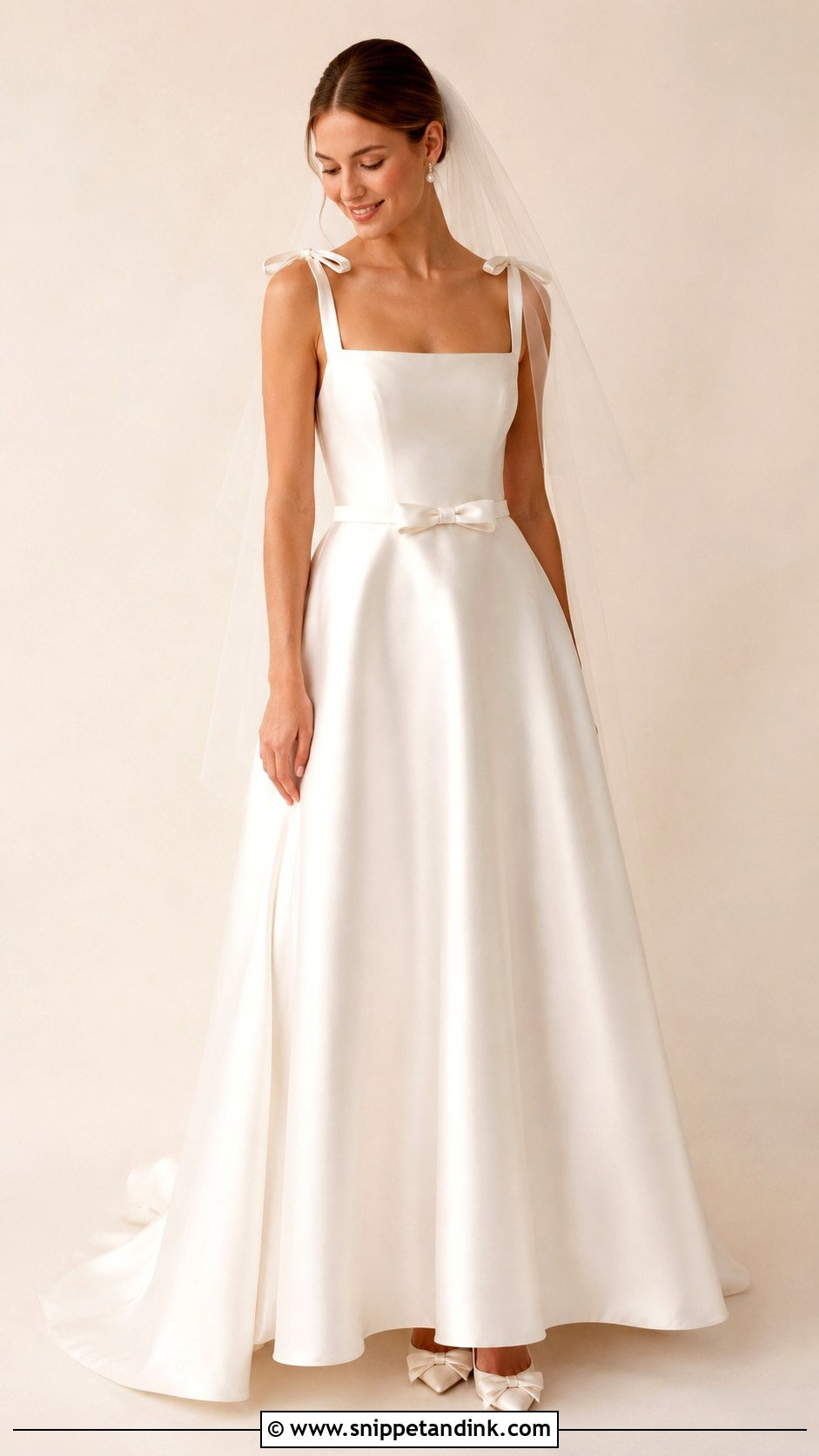 Dainty Bow Wedding Dress - Snippet and Ink - 30 Dainty Wedding Dress Ideas