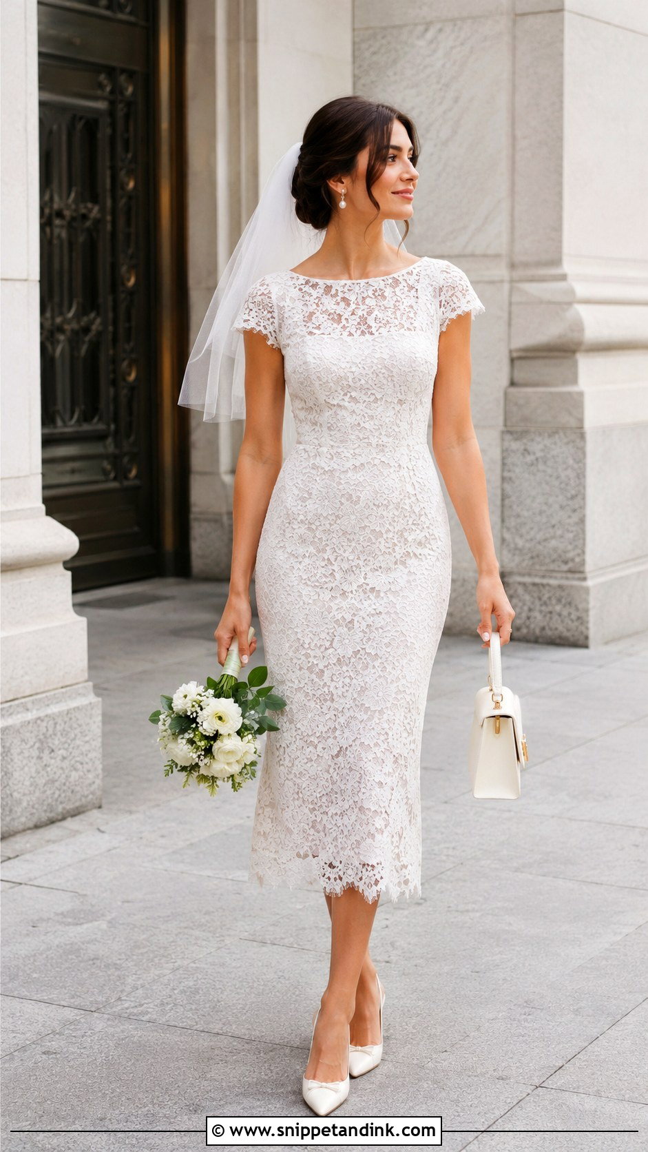 Dainty Courthouse Wedding Dress - Snippet and Ink - 30 Dainty Wedding Dress Ideas