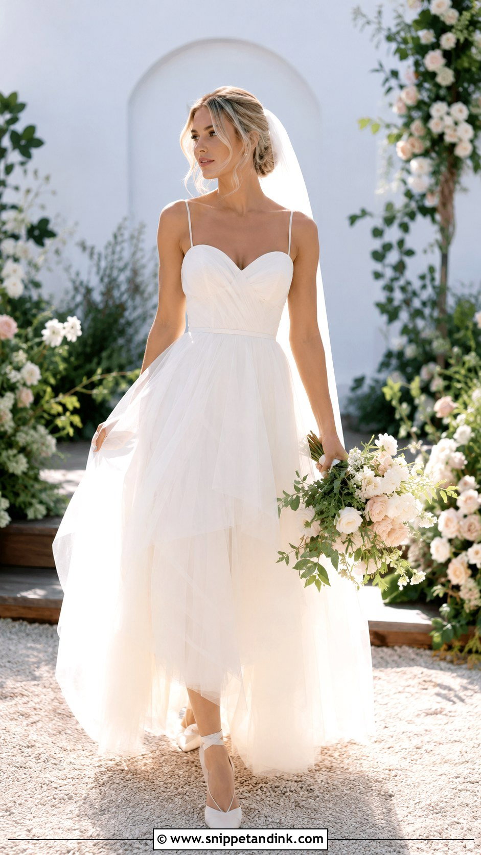 Dainty Tulle Wedding Dress - Snippet and Ink - 30 Dainty Wedding Dress Ideas