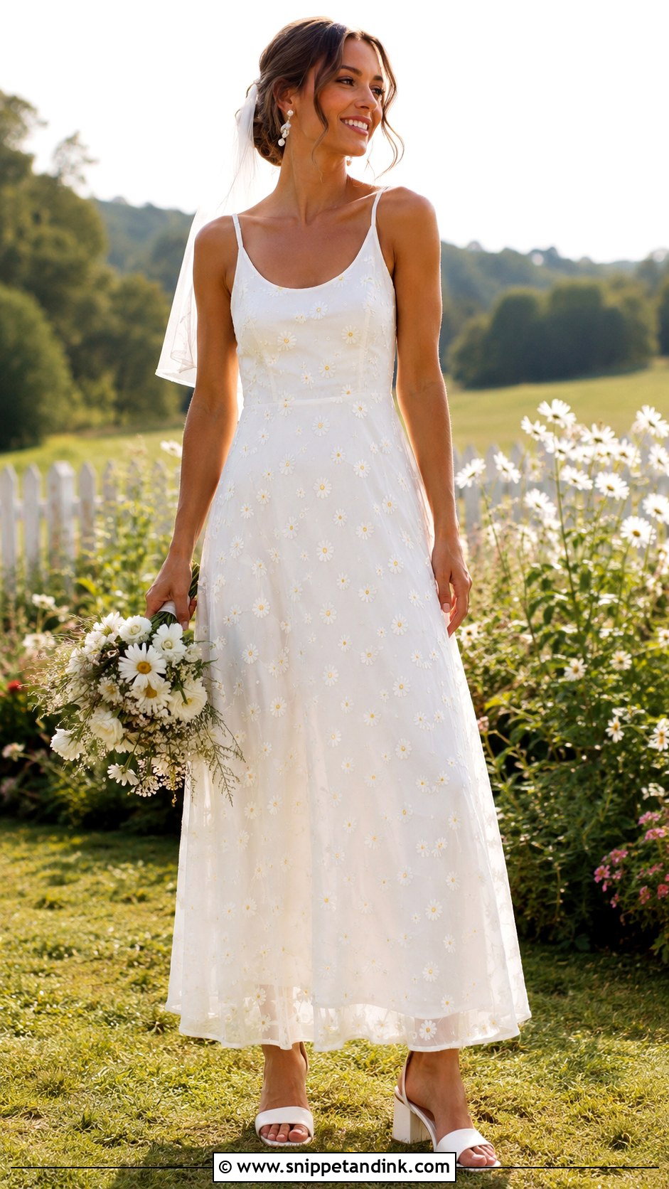 Daisy Wedding Dress - Snippet and Ink - 20 Flower Wedding Dresses
