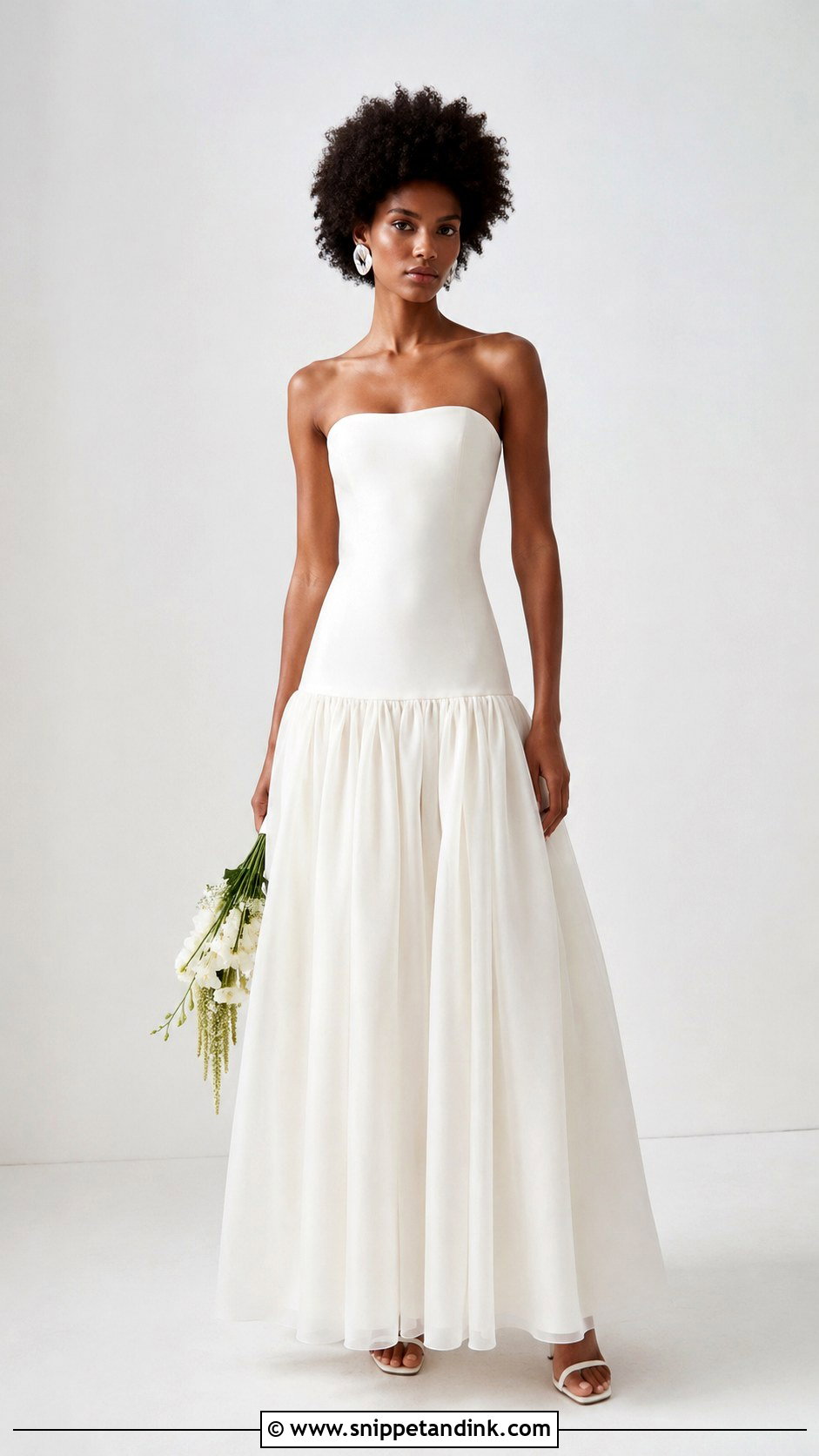 Danielle Frankel Drop Waist Wedding Dress - Snippet and Ink - 25 Danielle Frankel Wedding Dress Ideas