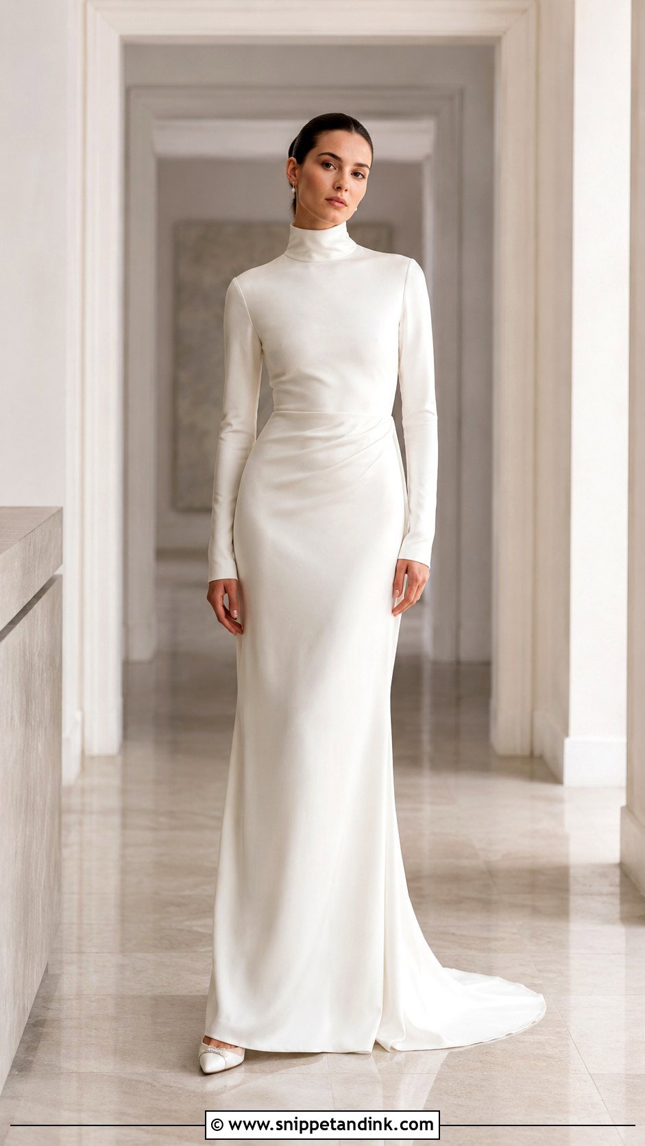 Danielle Frankel High Neck Wedding Dress - Snippet and Ink - 25 Danielle Frankel Wedding Dress Ideas
