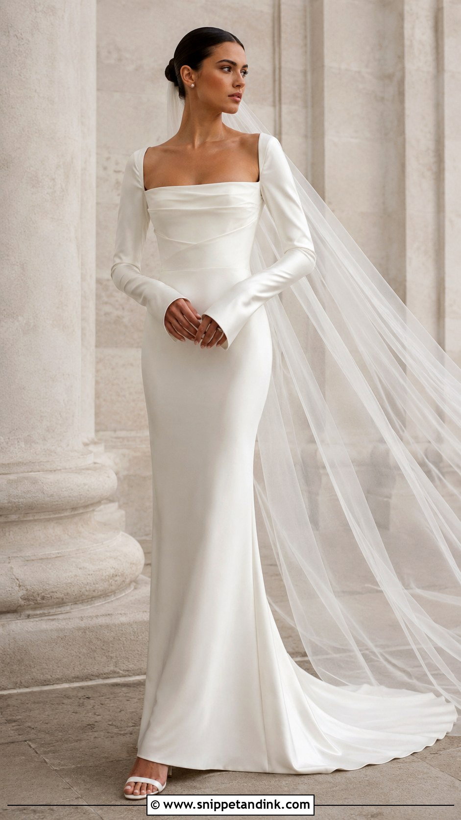 Danielle Frankel Long Sleeve Wedding Dress - Snippet and Ink - 25 Danielle Frankel Wedding Dress Ideas