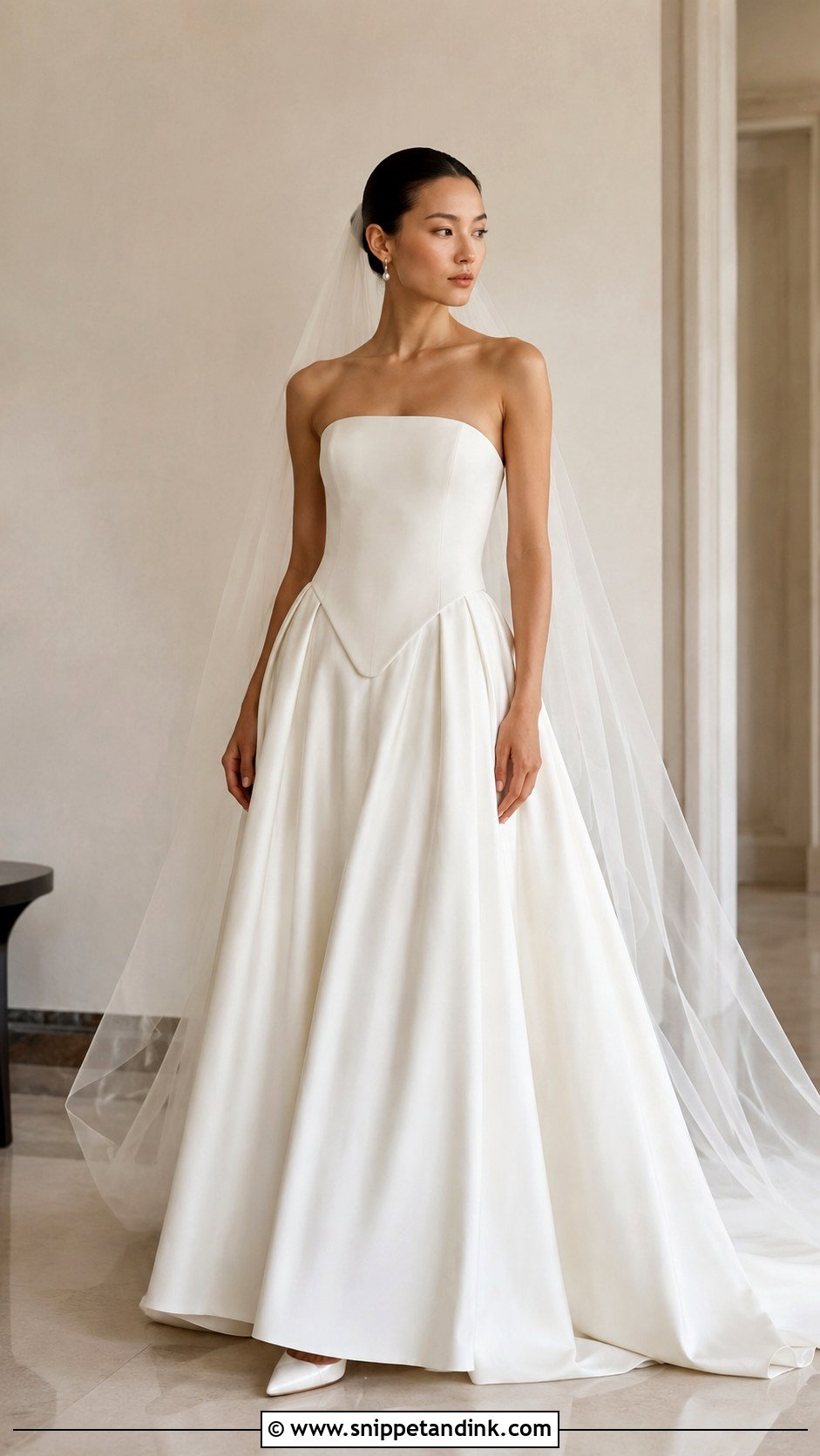 Danielle Frankel Strapless Wedding Dress - Snippet and Ink - 25 Danielle Frankel Wedding Dress Ideas